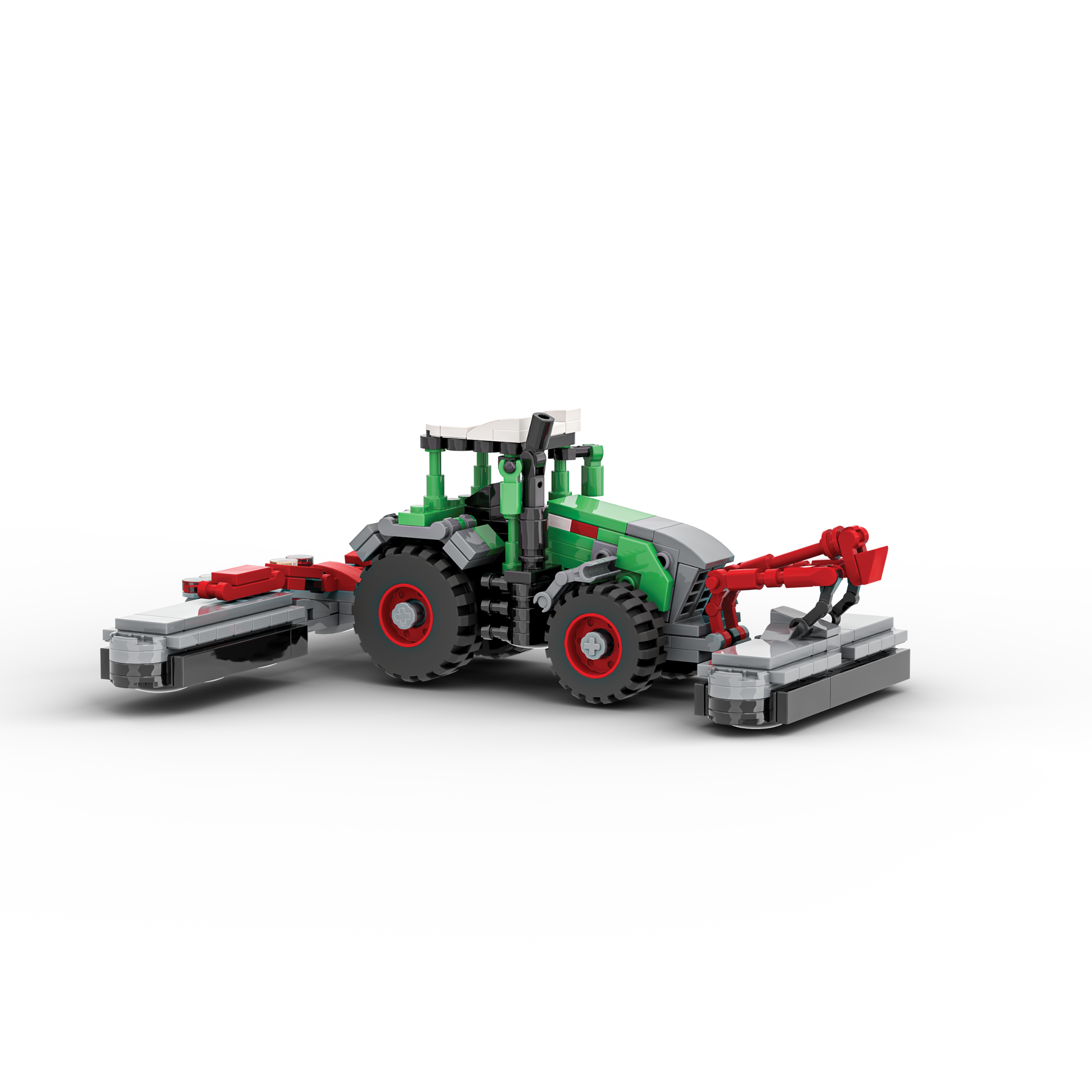 Fendt Vario 832 Tractor with Triple Mowers